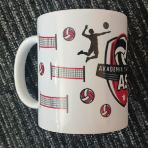 Kubek ceramiczny z nadrukiem Akademia siatkówka AS